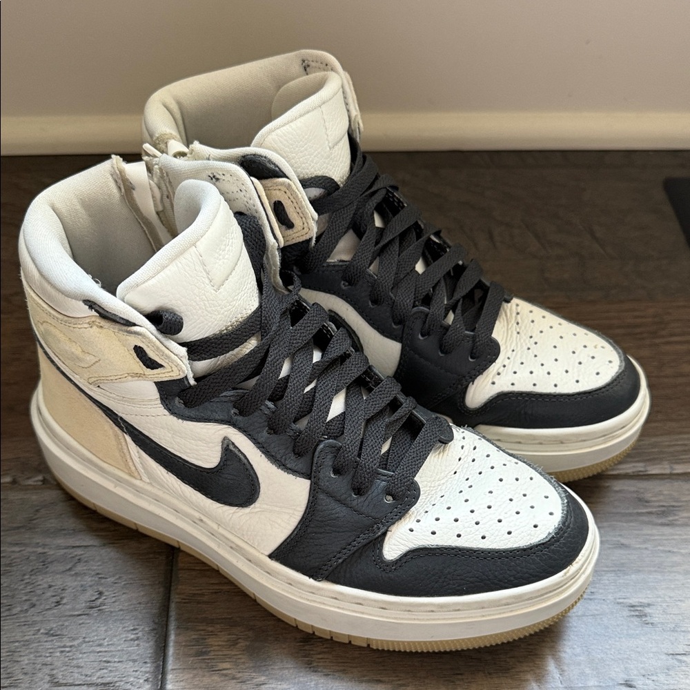 Nike Black and White High-Top Sneakers